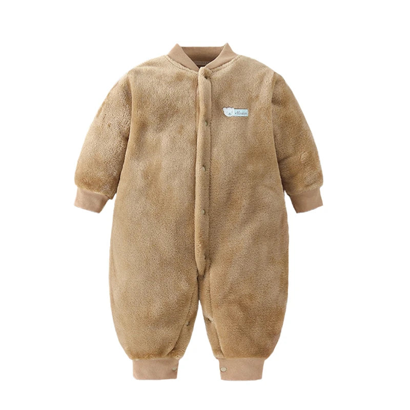 Body bébé flanelle doux printemps hiver - grenouillère fille garçon 0-18 mois