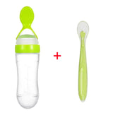 Biberon bébé avec cuillère silicone souple - outil alimentation complémentaire nourrisson toddler