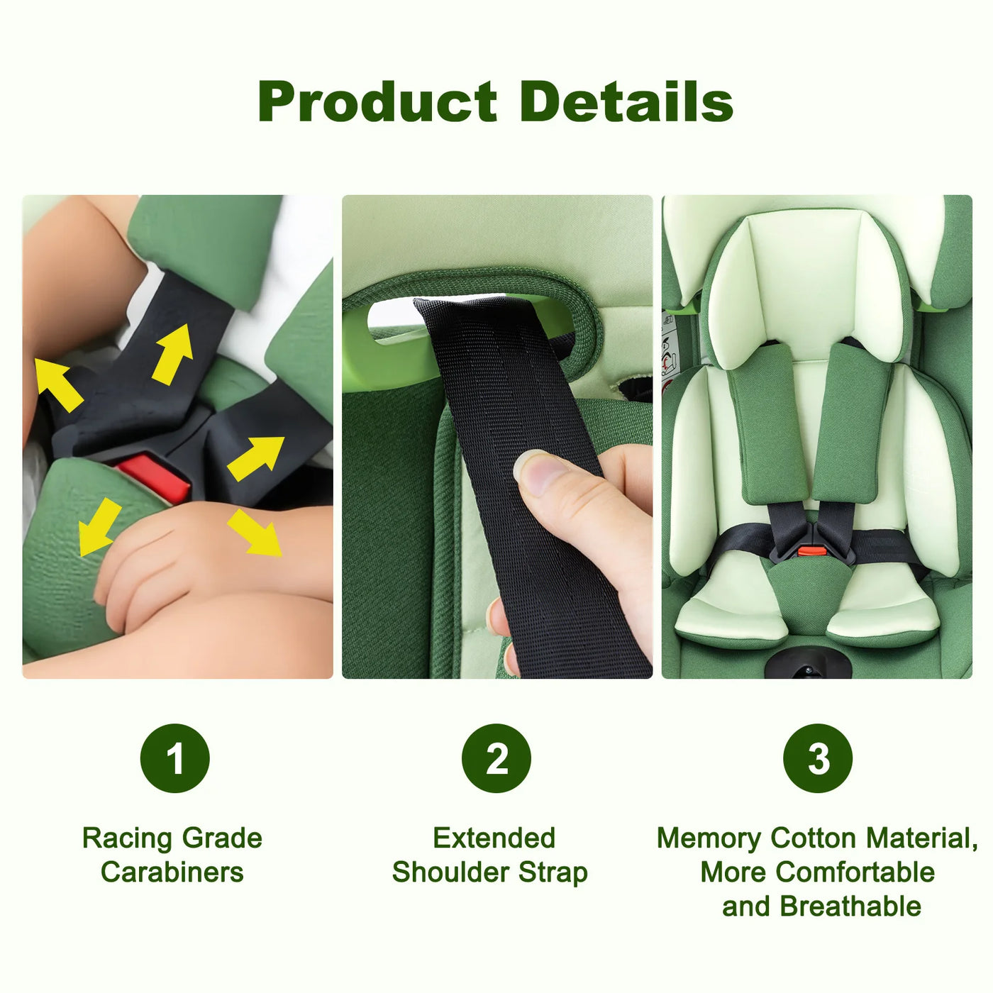 Siège auto enfant ISOFIX réglable 0-12 ans - testé ADAC
