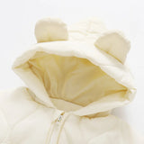 Combinaison hiver bébé fourrure intérieure - grenouillère ourson chaud 0-12 mois