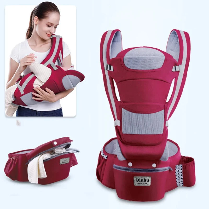 Porte-bébé ergonomique nouveau-né sac à dos - siège hanches face avant kangourou écharpe voyage