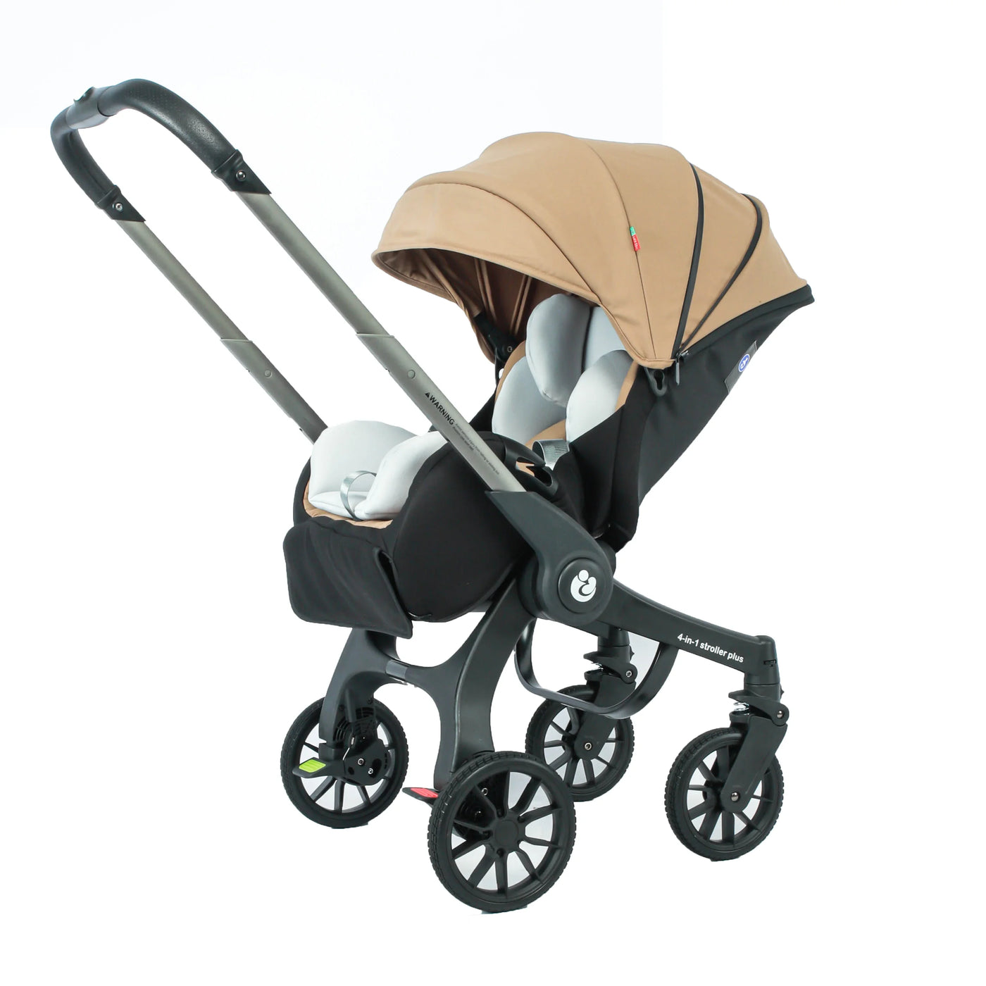 Poussette 4-en-1 multifonctionnelle pliable avec siège auto bébé EU Stock
