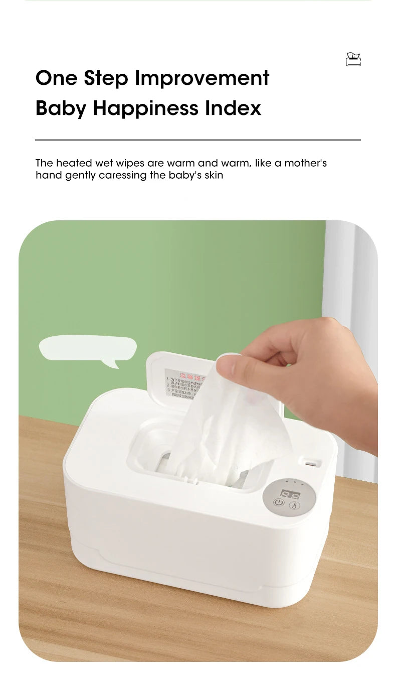 Chauffe-lingettes bébé USB intelligent - appareil chauffant lingettes et serviettes coton