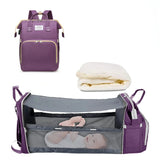 Sac à dos à langer 3-en-1 Bouni — Table à langer + Lit de voyage + Port USB