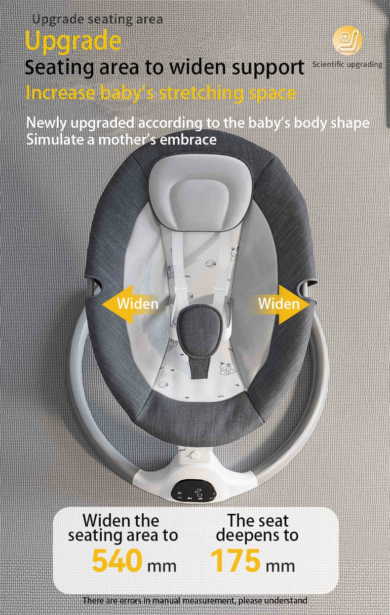 Berceau électrique bébé Bluetooth musique télécommande moustiquaire multifonctionnel