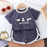 Ensemble 2 pièces bébé dessin animé Mybooni — T-shirt et short 0-4 ans