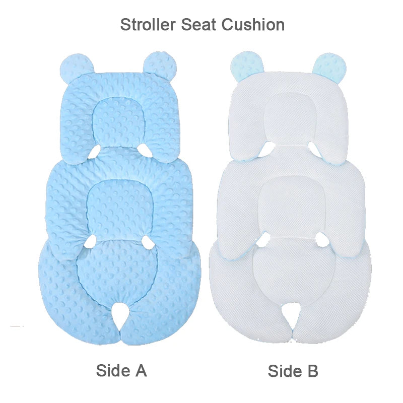 Coussin poussette bébé 4 saisons universel - insert siège auto matelas respirant mesh double face