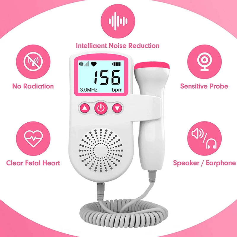 3.0MHz Fetal Doppler Infant Antenatal Heart Rat — vue complémentaire 1