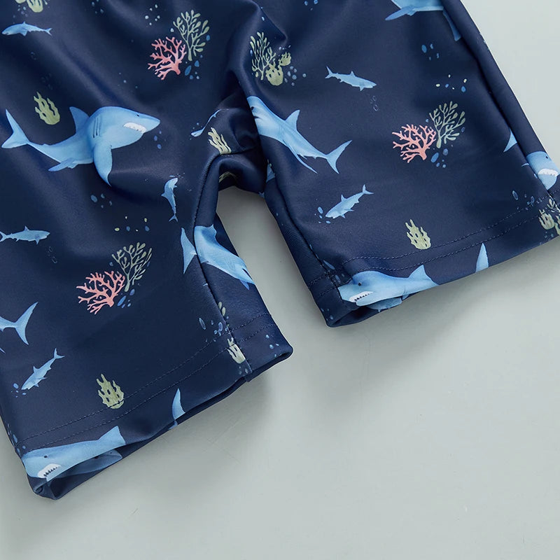 0-5Years Kids Boy Rash Guard Swimsuits Shark Pr — vue complémentaire 8