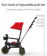 Poussette PANGDUBE pliable 6,8 kg légère tricycle bébé 1-6 ans