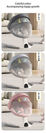 Berceau électrique bébé Bluetooth musique télécommande moustiquaire multifonctionnel
