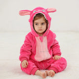 Pyjama combinaison polaire Mybooni — Motif licorne, lapin et dinosaure