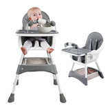 Chaise haute portable convertible Mybooni — Double plateau repas et jeux