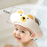 Casquette de bain bébé réglable Mybooni — Protection shampoo yeux et oreilles motif dinosaure