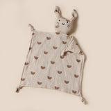 Doudou chat en mousseline coton pour nouveau-né