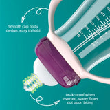 Biberon anti-coliques col large avec bille gravité et tétine silicone