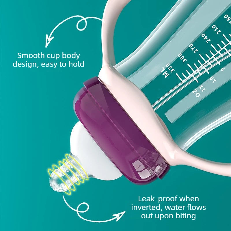 Biberon anti-colique col large Bouni — Bille de gravité tétine silicone
