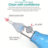 Aspirateur nasal silicone bébé - pompe aspiration nettoyeur nez enfant outil nettoyage nasal