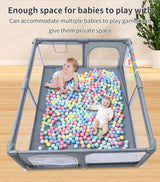 Parc bébé piscine à balles grande taille - aire de jeu sécurisée 0-6 ans