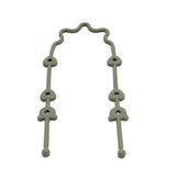 Attache-tétine silicone avec sangle de sécurité - accessoire poussette et chaise haute
