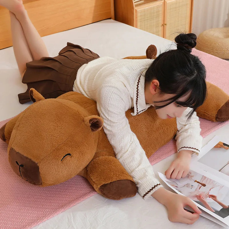 Giant Kawaii Capybara Plush Doll Floor Mat High — vue complémentaire 8