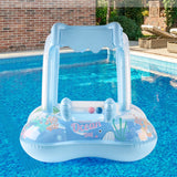 Siège flottant bébé auvent protecteur piscine plage — Bouni