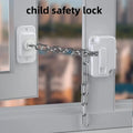 Child Safety Locks Upgraded Adjustable Window L Blanc en situation d'utilisation