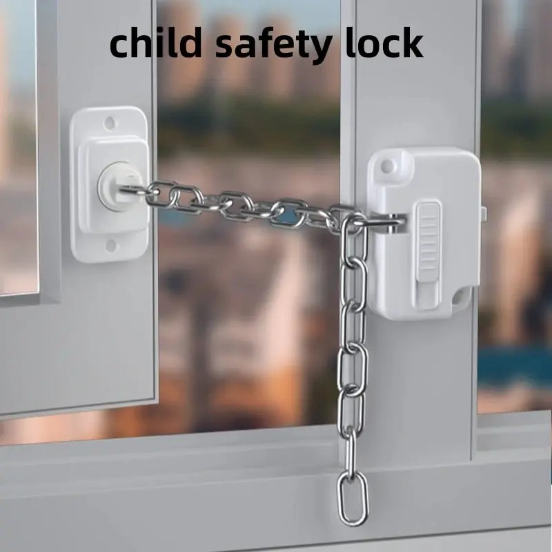 Child Safety Locks Upgraded Adjustable Window L Blanc en situation d'utilisation