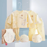 Coffret vêtements bébé 7 pièces printemps Bouni — T-shirts, pantalon et bonnet coton