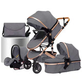 Poussette 3-en-1 pliable Mybooni — Multifonction siège auto inclus