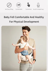 Porte-bébé ergonomique Noir en situation d'utilisation