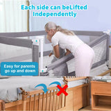Barrière de sécurité lit bébé portable - garde-corps de voyage 150-200cm
