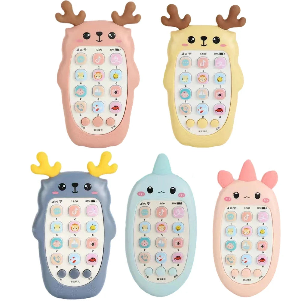Téléphone jouet bébé bilingue avec anneau dentition et musique - jouet éducatif électronique enfant