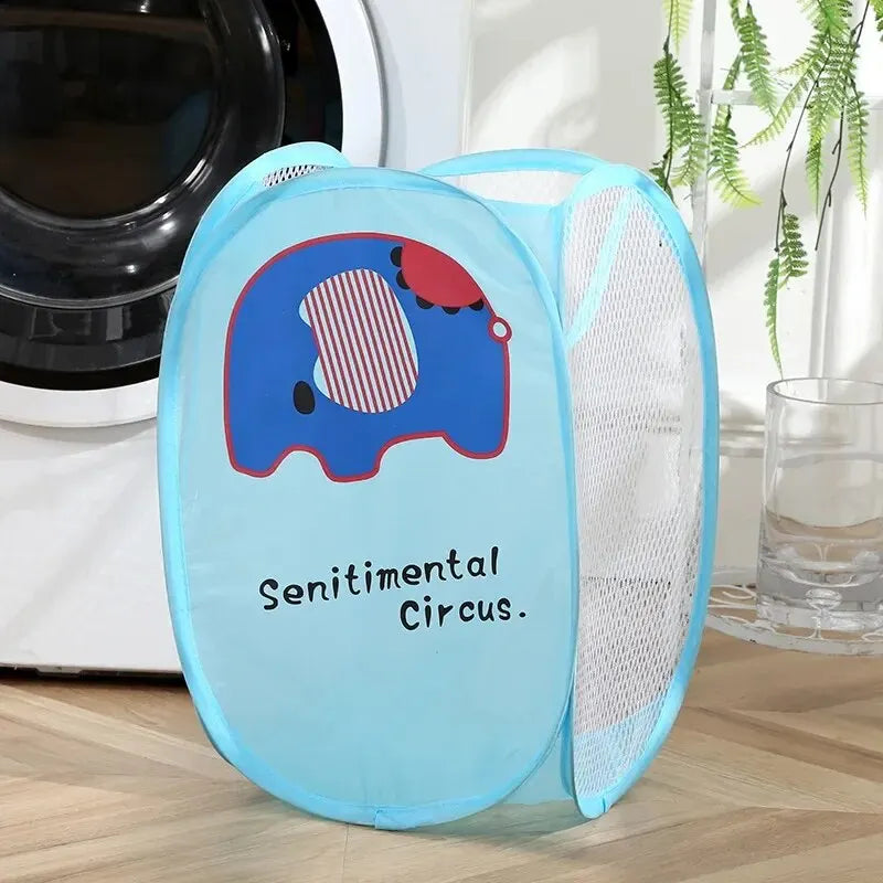 Cartoon Printed Foldable Laundry Basket Nylon M — vue complémentaire 8