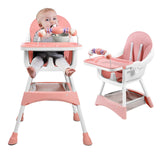 Chaise haute portable convertible Mybooni — Double plateau repas et jeux