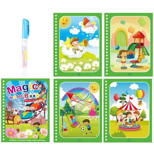 Cahiers coloriage magiques à l'eau Mybooni — Jouet Montessori éducatif 2-4 ans