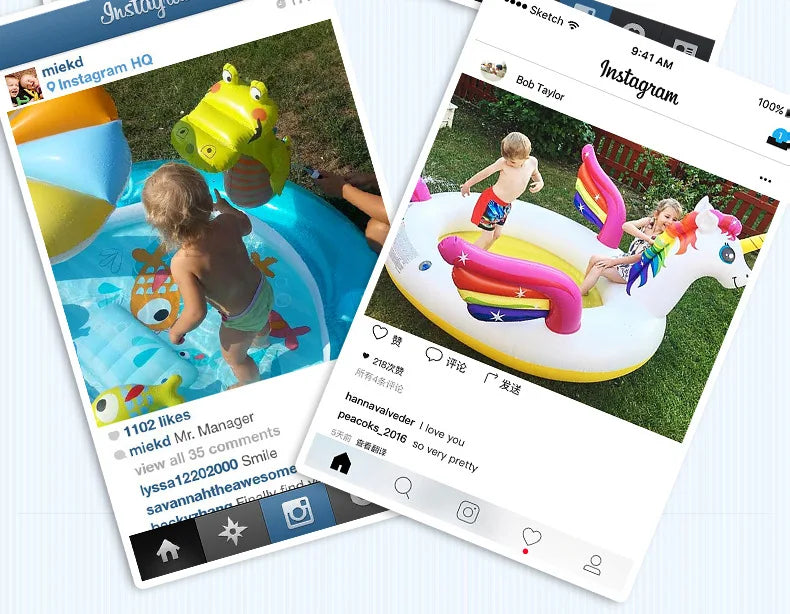 PVC Children's Inflatable Paddling Pool Crocodi — vue complémentaire 10