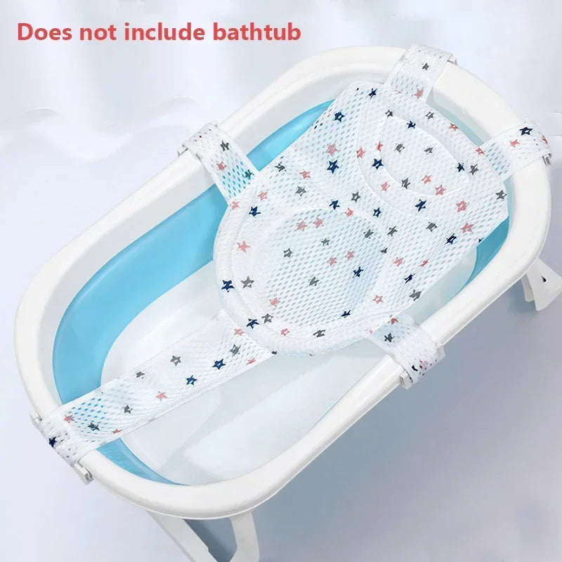 Oreiller baignoire nouveau-né antidérapant - coussin soutien corps bébé siège bain pliable tapis