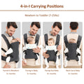Porte-bébé ergonomique — vue face | Bouni