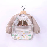 Bavoir tablier imperméable bébé manches longues - smock alimentation enfant plastron bavette vêtement