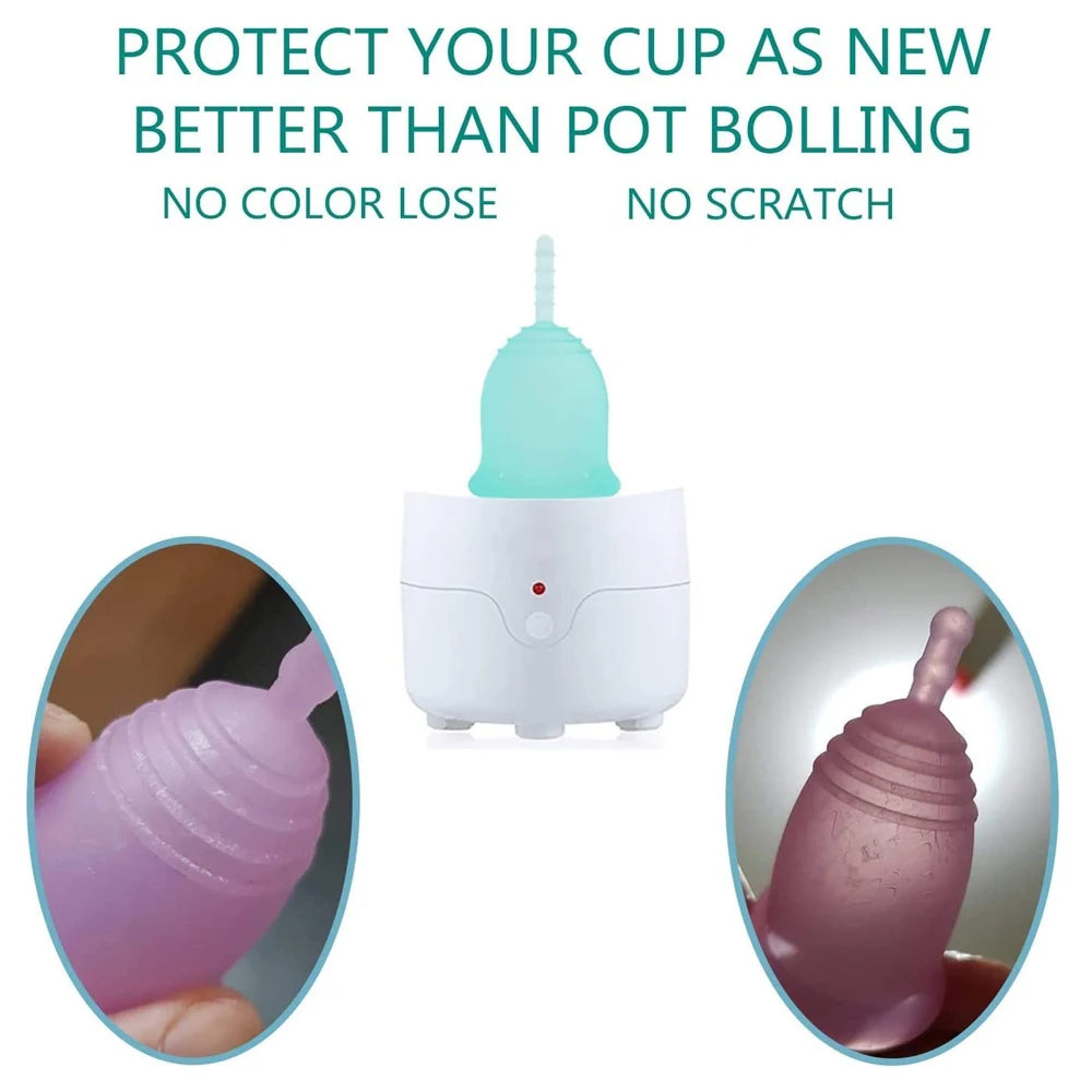 Stérilisateur vapeur portable - coupe menstruelle tétines et petits accessoires bébé