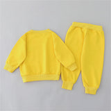 2PCS Children's Set Spring and Autumn Simple Li — vue face | Bouni