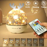 Projecteur galaxie rotatif Mybooni — Veilleuse Bluetooth musique chambre bébé