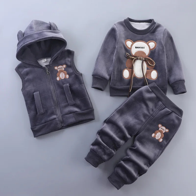 Ensemble sweat capuche bébé Mybooni — Haut et pantalon automne hiver