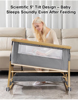 Lit bébé multifonction pliable hauteur ajustable - berceau balancelle lit dormeur portable