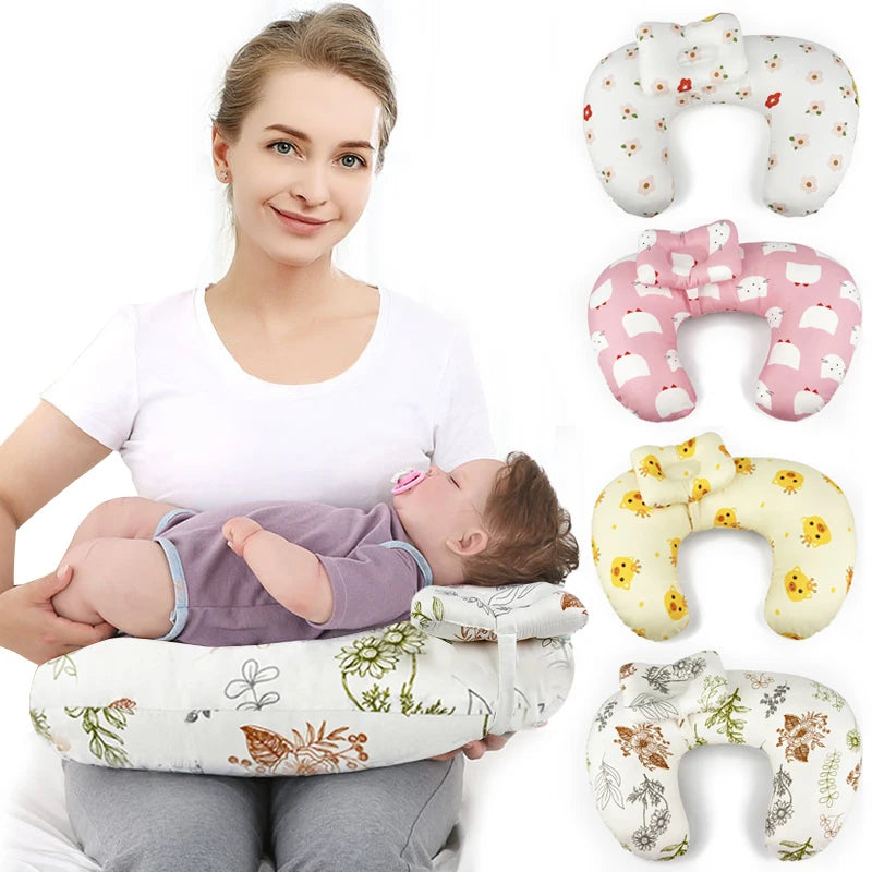 Coussin d'allaitement en U multifonctionnel lavable en machine soutien cou taille