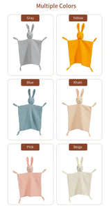 Serviette confort bébé mousseline coton - doudou bandana nouveau-né jouet éveil apaisement sommeil