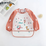 Bavoir tablier imperméable bébé manches longues - smock alimentation enfant plastron bavette vêtement