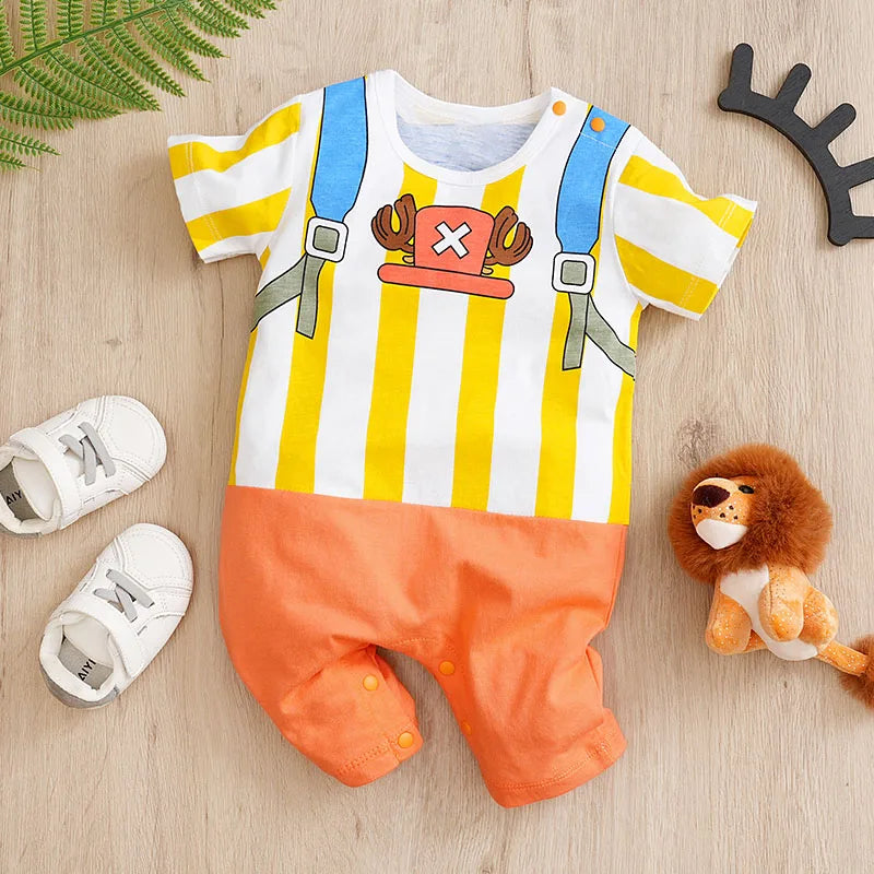 Grenouillère été imprimé anime Mybooni — Coton manches courtes 0-18M