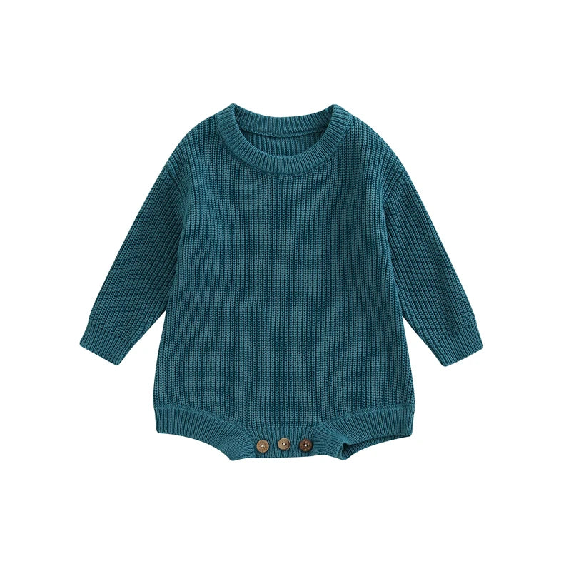 Barboteuse tricot bébé Mybooni | Pull manches longues — Garçon & Fille 0-2 ans